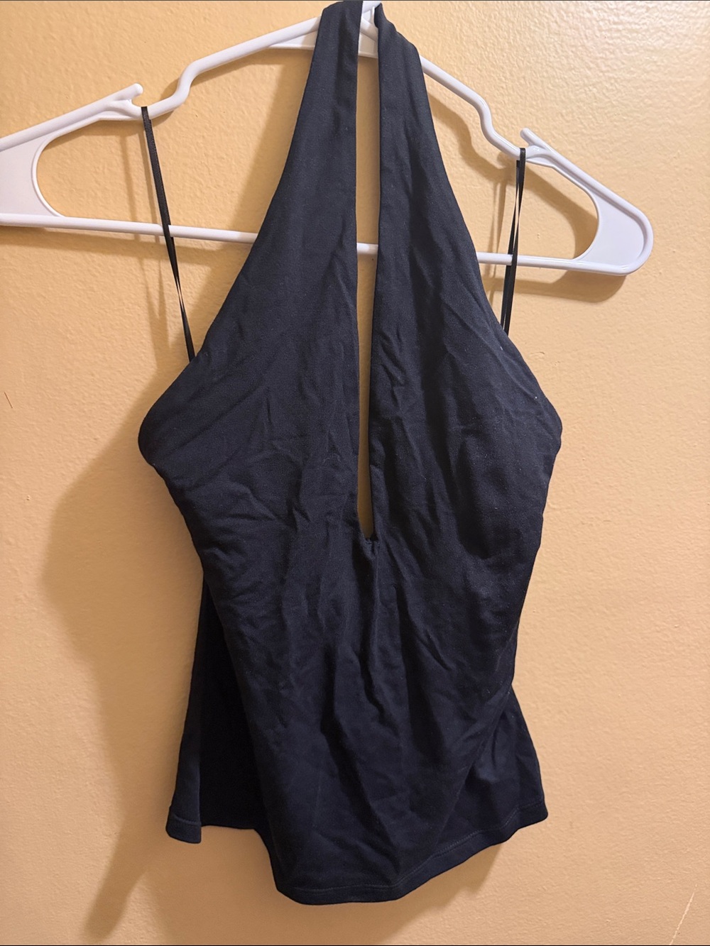 SKIMS Black Halter Plunge Tank Camisole - Picture 4 of 6